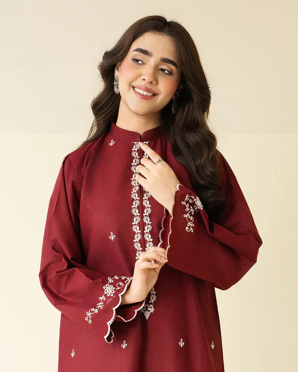Claret Farshi Shalwar